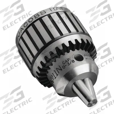 JACOBS Drill Chuck: JT2, 3/64 in to 3/8 in Capacity, K32 Key - High-Precision Taper-Mount Keyed Drill Chucks