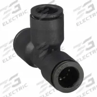 LEGRIS Push-Fit Tee Fitting: 10 mm OD x 10 mm OD x 10 mm OD Size, 53 mm Overall Lg, Black, 10 PK (MPN 3104 10 00). Key specifications — Brand: LEGRIS.