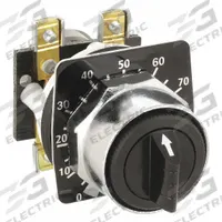 SCHNEIDER ELECTRIC Potentiometer: 30 mm Panel Mounting Size, 10,000 ohm Max Resist Rating (MPN 9001K2108). Key specifications — Manufacturer Part Number: 9001K2108; Series: 9001K; Brand: SCHNEIDER; Includes Dial Plate: Dial Plate Included; Bezel Style: Metallic (Black).