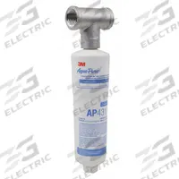 3M AQUA-PURE Water Filtration System: 10 gpm, Polyphosphate, 10 1/4 in Overall Ht (MPN AP43011). Key specifications — Reduces: Scale; Filter Media: Polyphosphate; Brand: 3M AQUA-PURE.