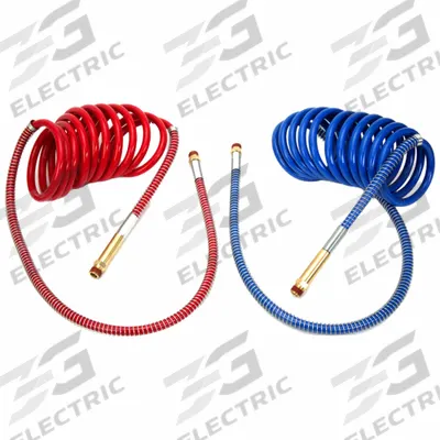 VELVAC Tubing: Blue/Red, Emergency and Service, 1/2 in OD - Coiled Air Brake Assemblies