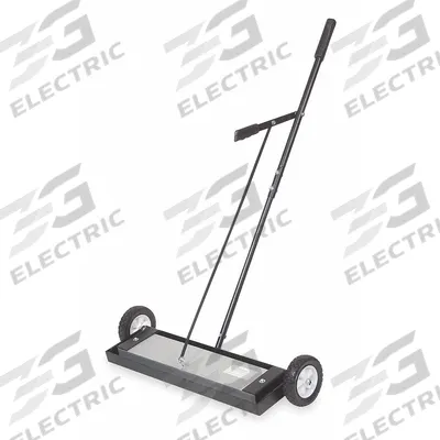 WESTWARD Magnetic Hanging Sweeper: 24 in Magnet Lg, 1 3/4 in Magnet Ht - Push-Type Magnetic Sweepers