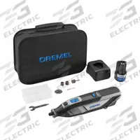 DREMEL Rotary Tool: 35,000 RPM Max. Speed, Variable Speed, 1/8 in_1/16 in Collet Size, (1) 2.0 Ah (MPN 8240-5). Key specifications — attr1254970: No; attr1254975: Variable Speed; attr1254974: (1) 2.0 Ah; attr1322525: 1 Battery, 1 Charger.