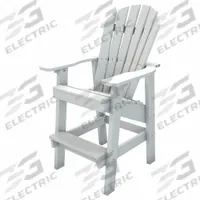 ULTRASITE Adirondack Chair: White, White, Vandal Resistant, 29 1/2 in Seat Ht, 20 1/2 in Seat Wd (MPN PB ADCLRWHI). Key specifications — Finish: Vandal Resistant; Frame Color: White; Frame Material: Resinwood; Seat Color: White; Seat Material: Resinwood.
