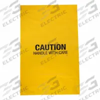 PIG Disposal Bags: Polyethylene, Yellow, 10 gal Capacity, 30 in Lg, 18 in Wd, 30 in Ht, 3 mil Thick (MPN BAG201-S). Key specifications — Brand: PIG; Legend: Caution Handle With Care; Seal Type: Gusset; Material: Polyethylene; Includes: Ties.