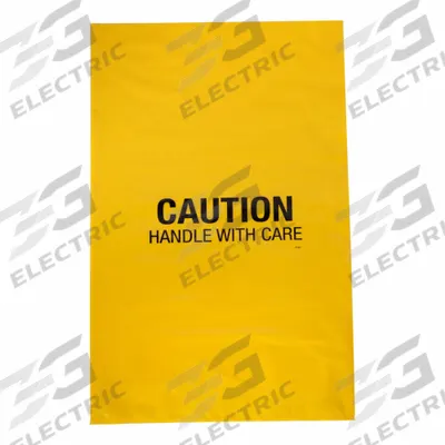 PIG Disposal Bags: Polyethylene, Yellow, 10 gal Capacity, 30 in Lg, 18 in Wd - Spill Cleanup Disposal Bags