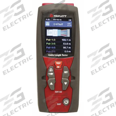 TRIPLETT Cable Length Meter: Measure the Distance of Cables Terminated - Digital Wire Length Meters