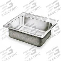 ELKAY Bowl Drop-In Sink: 25 in Overall Lg, 22 in Overall Wd, 10 in Bowl Dp, 21 in Bowl Lg, 1 Bowls (MPN DLR2522103). Key specifications — Brand: ELKAY; Color Family: Silver/Gray.