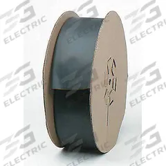 3M Heat Shrink Tubing: 1.5 in I.D. Before Shrinking, 0.75 in I.D. After Shrinking, 50 ft Lg, 2 PK (MPN NST-1-1/2-50'-BLACK-SPOOL). Key specifications — Color: Black; Brand: 3M.