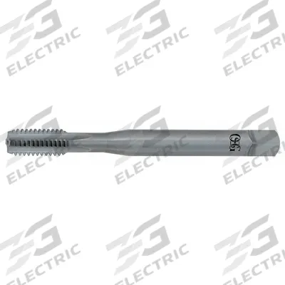 OSG Straight Flute Tap: M2.6x0.45 Metric, OH3 / 4H-6H, 3 Flute, Bottoming Chamfer - Straight-Flute Machine Taps for Aluminum