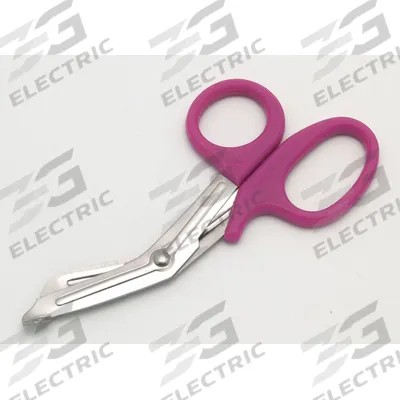 MEDI-FIRST Utility Scissors: Scissors, Stainless Steel, Rounded, Plastic, 7 in Overall Lg - Trauma Shears