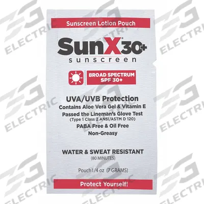 SUNX Sunscreen: 30 SPF, Lotion, 0.25 oz