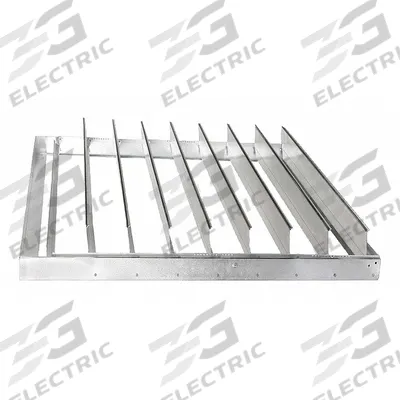 Dayton 41.75"H-W 4.5"L Aluminum Backdraft Dampr: For 42 in Fan, For 42 in Nominal Duct Dia - Universal-Mount Backdraft Dampers
