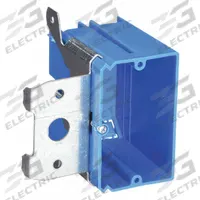 CARLON Electrical Box: PVC, Nonmetallic Material & Nominal Size, Rectangular, 1 Gangs, Adj Dp (MPN B121ADJ). Key specifications — Brand: CARLON; Bracket Style: Adjustable Depth; Clamp Style: NMSC.