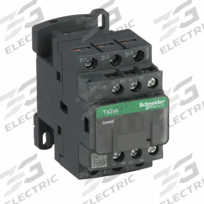 SCHNEIDER Magnetic Contactor: Non-Reversing, 3 Poles, 3NO Contacts, 18 A - Non-Reversing IEC Contactors