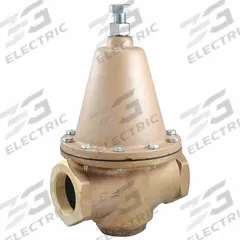 WATTS Water Pressure Regulator: FNPT x FNPT, 3 in Pipe Size, Brass, 25 psi to 75 psi, NPT x NPT (MPN 3 LFN223M1-B). Key specifications — Brand: WATTS; Low-Lead Compliance: Low-Lead Compliant.