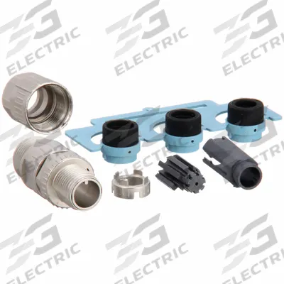 HARTING Circular Connector: A Coded, 8 Pin, M12 Male Thread, IP65/IP67, Crimp - Field-Wireable Industrial M12 Circular Connectors