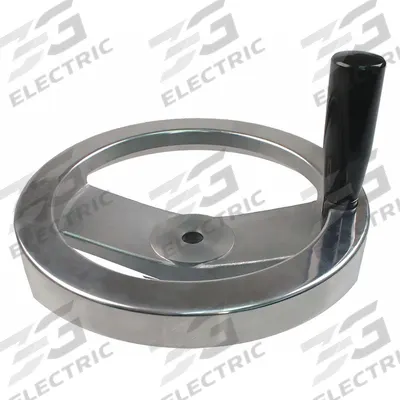 APPROVED VENDOR Hand Wheel: Spoked, Revolving Handle, Aluminum, 3/4 in Bore - Spoked Hand Wheels with Revolving Handle