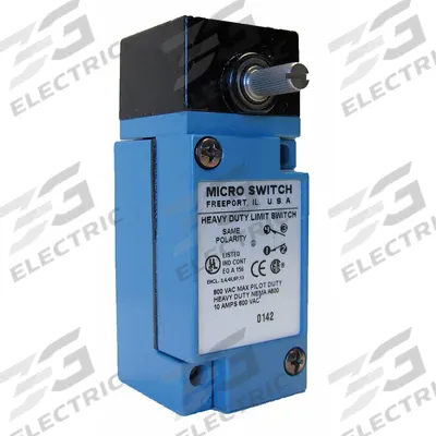 Honeywell Plug-In Limit Switch: Roller Lever, Metallic, Plug-In, HDLS, No Actuator Included - Rotary-Motion Limit Switches without Levers