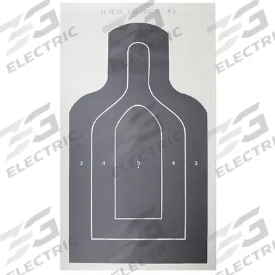 ACTION TARGET Shooting Range Targets: Tagboard Paper, Silhouette Target, 3 1/4 ft Ht - Silhouette Targets
