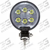 MAXXIMA Vehicle Work Light: Round, Flood, LED, Bolt/Bracket, Blunt Cut Wires, Universal, Black (MPN MWL-28). Key specifications — Housing Color: Black; Brand: MAXXIMA; Mount Type: Bolt; Electrical Connection: Blunt Cut Wires; Installation Type: Permanent.