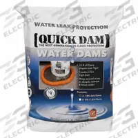 QUICK DAM WaterDam 2x10, PK 2: Fresh Water, 2 1/2 in Overall Ht, 10 ft Overall Wd, Polypropylene (MPN WUB210-2). Key specifications — Color: Orange; Material: Polypropylene; Includes: 2 dams per pack; Brand: QUICK DAM; For Opening Type: Doorway; For Water Salinity: Fresh Water.