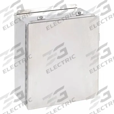 WIEGMANN Enclosure: 304 Stainless Steel, 10 in x 8 in x 4 in, NEMA 12/13/4/4X, Solid Cover - Stainless Steel Enclosures
