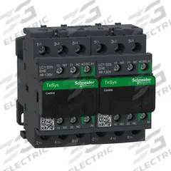 SCHNEIDER IEC Magnetic Contactor: Reversing, 3 Poles, 3NO Contacts, 25 A, 120V AC/48V AC Coil (MPN LC2D25EHE). Key specifications — Brand: SCHNEIDER; Integrated Surge Suppression: No; Nominal Coil Voltage @ 60Hz: 48V AC.