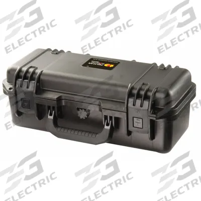 PELICAN Protective Case: 6 1/4 in x 17 in x 6 1/4 in Inside, No Foam, Black, Stationary - Impact-Resistant Suitcase-Style Cases