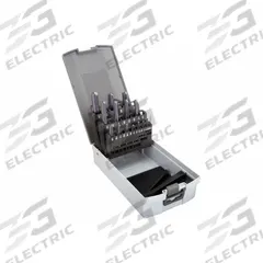 APPROVED VENDOR Straight Flute Drill Bit Set: 15 Pc, 1/16" to 1/2", 140° Split Point (MPN 470-000015B)