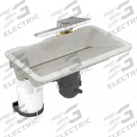 BRADLEY Bathroom Sink Kit: Antarctic, Evervo®, 24 in Overall Lg, 14 1/2 in Overall Wd, Sensor (MPN WB2-WB-ER1-0049). Key specifications — Includes: Liquid Soap Dispenser; Brand: BRADLEY; Color: Antarctic; Sink Material: Evervo®.