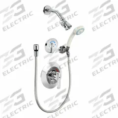 POWERS Shower Faucet: Biltmore 900, 2.5 gpm Fixed Showerhead Flow Rate, Brass, Chrome Finish (MPN P910GK1-5YW). Key specifications — Showerhead Material: Brass; Series: Biltmore 900.