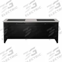 VERSADESK Computer Desk: Wood, Gray Matrix, 0 Drawers, 72 in Overall Wd, 31 in Overall Ht (MPN DV7230-BG). Key specifications — Desktop Material: Wood; Includes Modesty Panel: Yes; Kit Product Type: Computer Desk; Desktop Color: Gray Matrix; Brand: VERSADESK; Frame Color: Black; Frame Material: Steel; Product Type: Computer Desk.