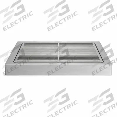 ZURN Grate Only: Stainless Steel, 14 in Overall Wd, 6 in Overall Ht, Stainless Steel - Grates for Floor Sinks