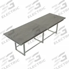 MIRELLA Conference Table: Rectangle, Fiberboard, Stone Gray, 47 1/4 in Overall Lg, 144 in Overall Wd (MPN MRH12SGY). Key specifications — attr987891: Traditional Leg; attr987894: Fiberboard; attr987867: Steel; attr987857: MIRELLA; attr987872: Steel.