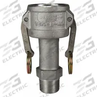 Cam and Groove Coupling: 1 1/2 in Coupling Size, 1 in Hose Fitting Size, 1 in -11-1/2 Thread Size (MPN 1510-B-AL). Key specifications — Thread Size: 1 in -11-1/2; Fitting Type: MNPT; Gasket Material: Nitrile; Brand: DIXON VALVE & COUPLING.