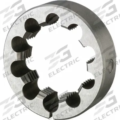 APPROVED VENDOR Round Threading Die: M16x2 Metric, 1 1/2 in OD, Solid, LH, High Speed Steel (MPN 13577) - Left-Hand Solid Round Threading Dies