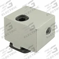 Panel Mount Block: For Std Panel, Anodized, Silver, Aluminum, Inch, 80/20 15 Series (MPN 2425). Key specifications — Brand: 80/20; Includes Fasteners: Yes; Finish: Anodized; Material: Aluminum; Product Type: Panel Mount Block; Compatible Series: 15 Series.