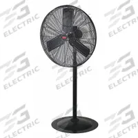 DAYTON Freestanding Fan: 24 in Blade Dia, 2 Speeds, 1/4 hp Motor HP, Oscillating, 115V AC (MPN 6ALE8). Key specifications — Voltage: 115V AC; Brand: DAYTON; Number of Speeds: 2; Oscillation: Oscillating; Phase: Single; Application: Industrial.