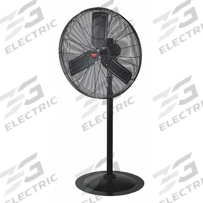 Dayton Freestanding Fan: 24 in Blade Dia, 2 Speeds, 1/4 hp Motor HP, Oscillating - Standard Industrial Pedestal Fans