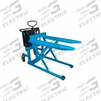 BISHAMON High-Lift Pallet Jack: 2,200 lb, Push Button, Narrow Fork, 43 in L x 21 in W Forks (MPN LVE-100E). Key specifications — Lift Control: Push Button; Brand: BISHAMON.