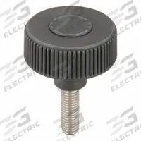 Hand Knob: Knurled, Plastic w/ SS Thread, M10 Thread, 30 mm Thread Lg, 50 mm Dia, Gray (MPN K0261.5210X30). Key specifications — Brand: KIPP; Color: Gray.