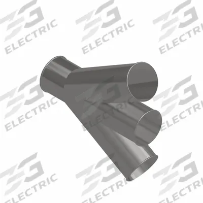 NORDFAB Dust Collection Duct and Fittings: Stainless Steel, For 6 in Duct Dia, 21 in Overall Lg - Branches