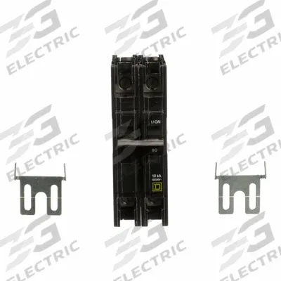 SQUARE D Miniature Circuit Breaker: 80 A, 120/240V AC, Single Phase, 10kA at 120/240V AC - QOU Series, Unit-Mount Square D Miniature Circuit Breakers