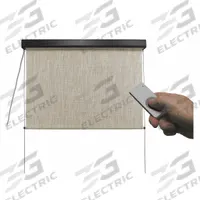 KEYSTONE FABRICS Exterior Sun Shade: Caribbean, 48 in Valence Wd, Motor with Remote Control, Right (MPN E80.48.50). Key specifications — Operation Mechanism: Motor with Remote Control; Tie Down Type: Cable System; Operation Side: Right; Valance Color: Oil Rubbed Bronze; Manufacturer Part Number: E80.48.50; Brand: KEYSTONE FABRICS; Fabric Color: Caribbean.