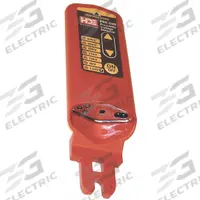 HDE Proximity Voltage Detector: 120 V to 69 kV, 25 to 400 Hz, CAT II, Audible/Light, No Display (MPN PRX-69D). Key specifications — IP Rating: Not Rated; CAT Safety Rating: CAT II; Compatible Hot Stick: Greenlee S-4H; Brand: HDE; Product Type: Hot Stick-Compatible High-Voltage Detector; Manufacturer Part Number: PRX-69D; Includes: PRX-CORD Charging Cord.