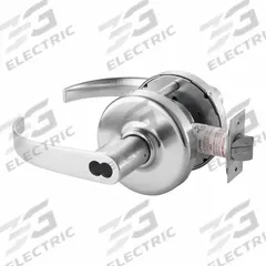 CORBIN Door Lockset: Office Lever Locksets, Chrome, ADA Compliant, SFIC (MPN CLX3393 PZD 626 M08). Key specifications — attr1024149: Not Ligature-Resistant; attr1011488: CORBIN; attr1024446: F92; attr1011524: No Message; attr1011506: Princeton Lever; attr1011485: Yes; attr1059461: Satin Chromium-Plated.