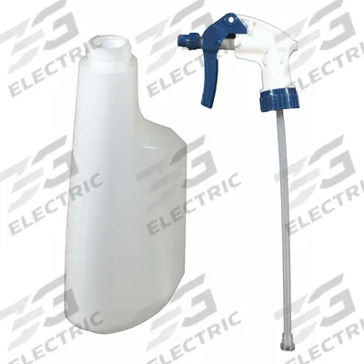 IMPACT Trigger Spray Bottle: 22 oz Container Capacity, Stream, Clear, Blue - Bottles with Trigger Sprayer