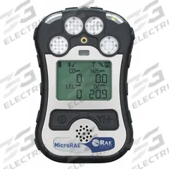 HONEYWELL Single-Gas Detector: Hydrogen Sulfide ( H2S ), HONEYWELL RAE Systems MicroRAE, Lithium (MPN M031-4002-000). Key specifications — Gas Detected: Hydrogen Sulfide; Housing Color: Black; Battery Chemistry: Lithium; Communication Protocol: Wireless Mesh.
