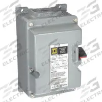 SQUARE D Manual Motor Starter: Non-Reversing, 3 Poles, 18 A, NEMA Size M-0, Thermal Protection, SQR1 (MPN 2510MBR2). Key specifications — Maximum Voltage Rating: 600V AC; Brand: SQUARE D; Thermal Units Required: 3 (Not Included).